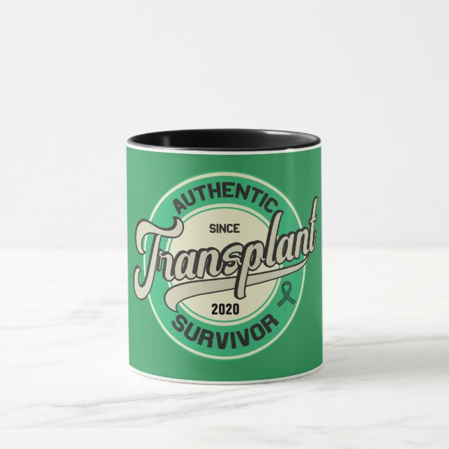 Transplant authentique Survivant Custom Coffee Mug (Centre)
