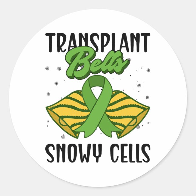 Transplant Bells  Classic Round Sticker (Front)