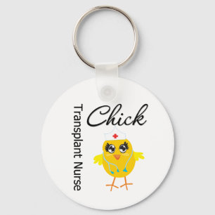 Transplant Nurse Chick v1 Keychain