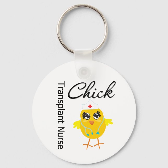 Transplant Nurse Chick v1 Keychain (Front)
