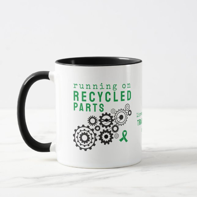 Transplant Recycled Parts Custom Steampunk Gears  Mug (Left)