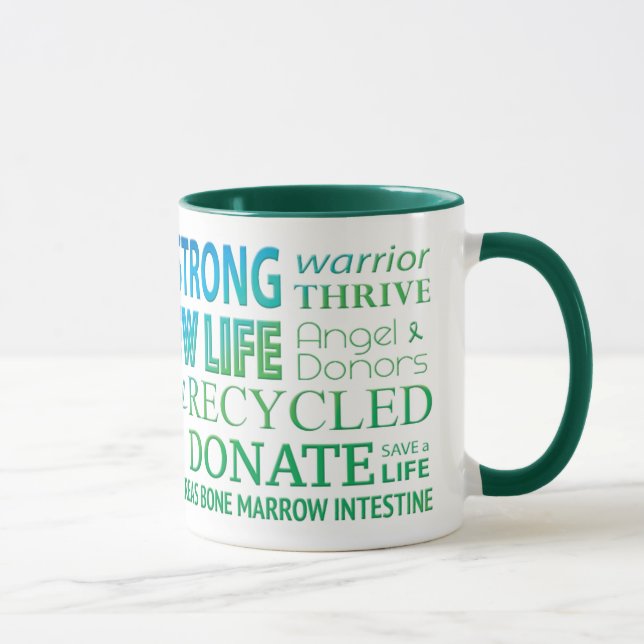 Transplant Strong Organ Donation Awareness Mug (Right)