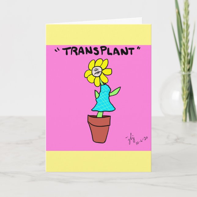 Transplanter la carte de voeux (Devant)