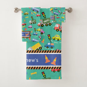 Transport Enfants Turquoise. Linge de toilette