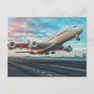 Transportation Air Flight Postcard