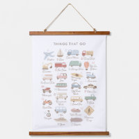 Transportation Alphabet ABC Kids Room Decor
