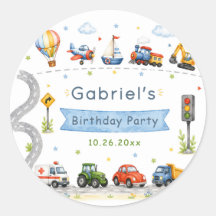 Transportation Birthday Party