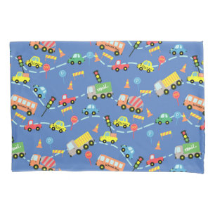 Transportation Blue.  Pillowcase