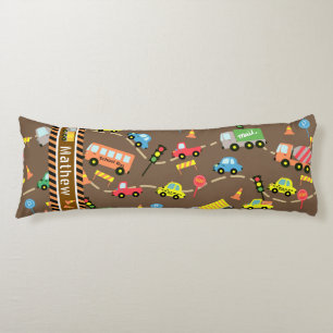 Transportation Boys Brown Body Pillow