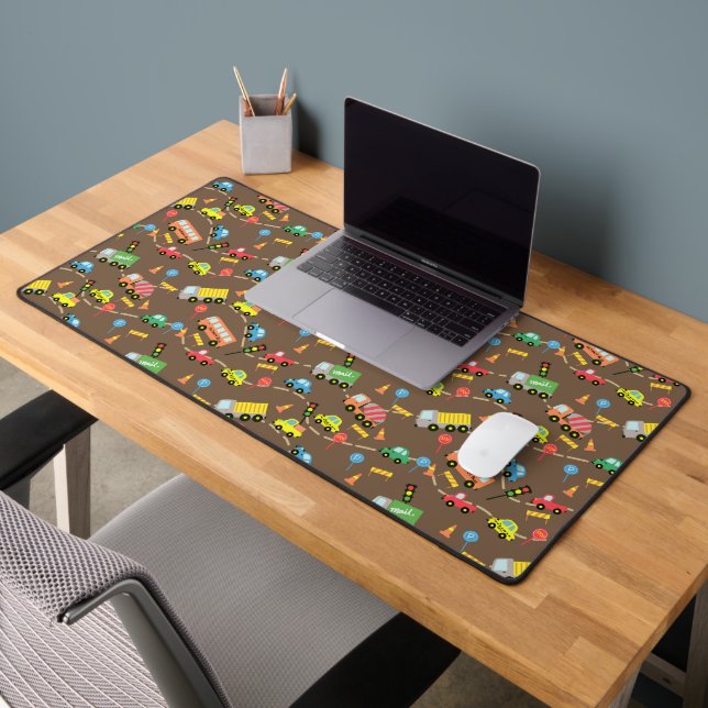 Transportation Brown Desk Mat (Office 2)