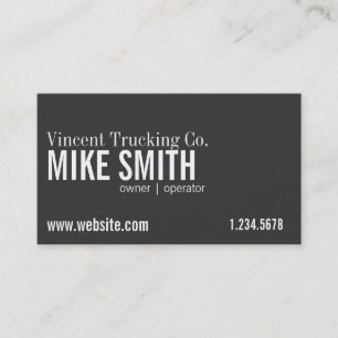 Transportation Business Card