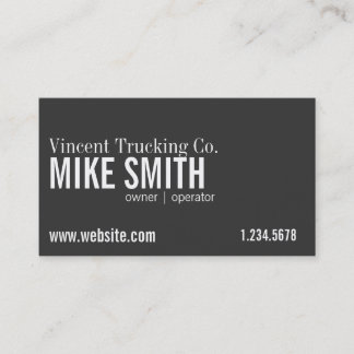 Transportation Business Card