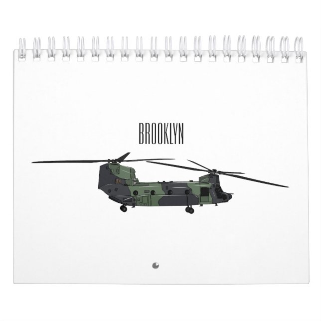 Transportation cartoon illustration calendar (Cover)