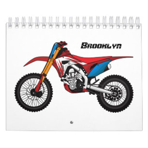 Transportation cartoon illustration calendar