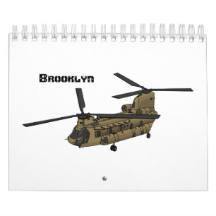 Transportation cartoon illustration calendar