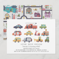 Transportation City Cars & Trucks 1st Birthday