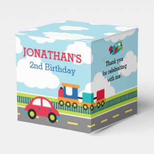 Transportation Favor Box (Boys Birthday Favors)