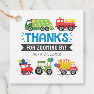 Transportation Favour Tags Vehicle Favour Tags