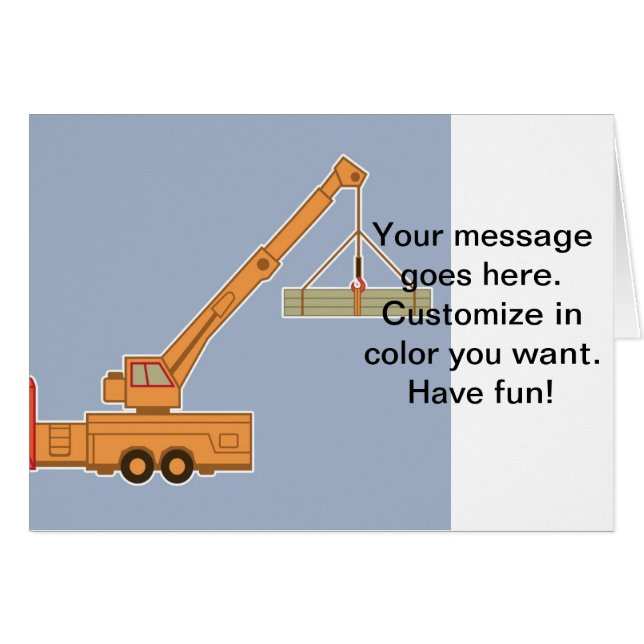 Transportation Heavy Equipment Crane (Front Horizontal)