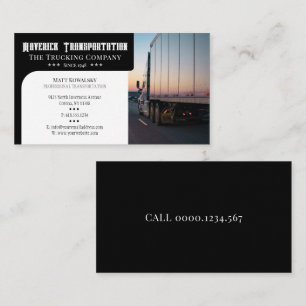 Transportation & Logistic Truck Business Card