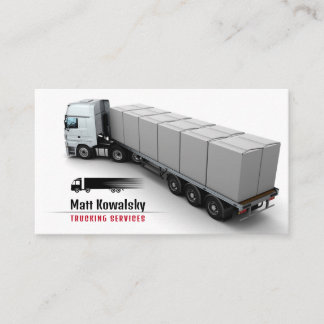 Transportation & Logistic | Trucking Services Business Card