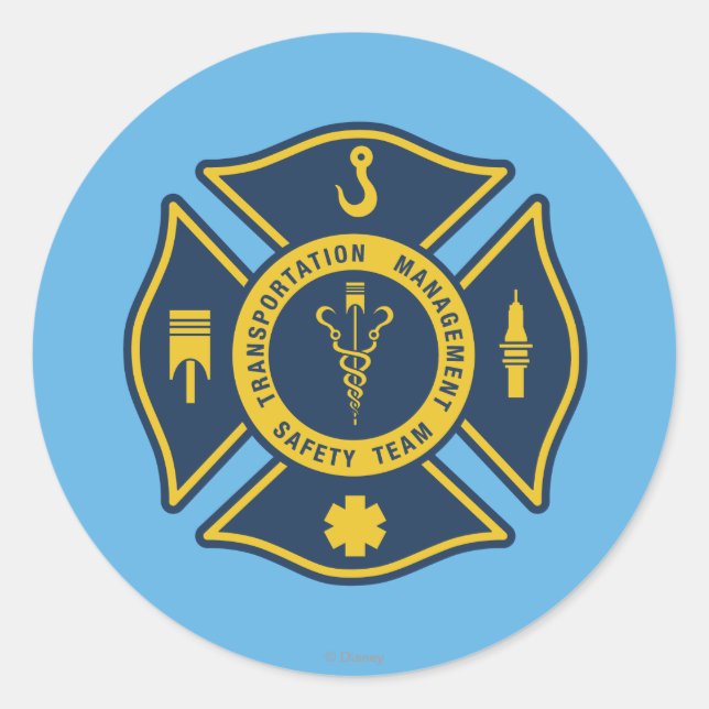 Transportation Management Safety Team Classic Round Sticker (Front)