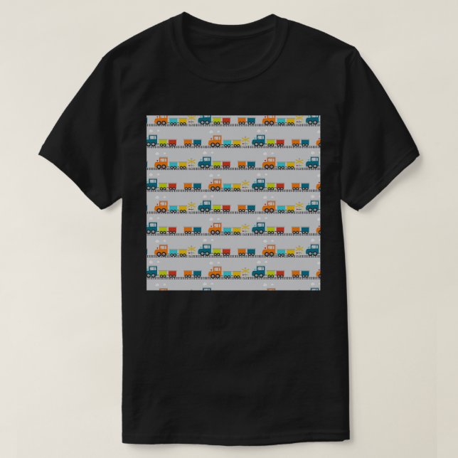 Transportation Neck Gaiter Trains Neck Gator T-Shirt (Design Front)