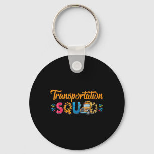 Transportation Squad Back To School Proud Bus Driv Keychain