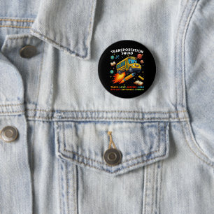 Transportation Squad Funny School Bus Driver 2 Inch Round Button