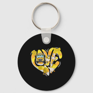 Transportation Squad Silly Goose Bus Aide Back To  Keychain