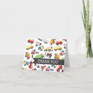 Transportation Thank You Card Vehicle Thank You