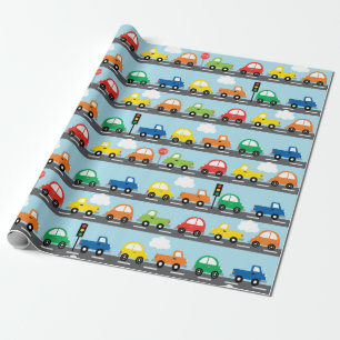 Transportation (Traffic Jam) Boy Wrapping Paper
