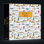 Transportation Vehicles Cars Trucks Kids Album Binder<br><div class="desc">A cute hand drawn illustration of transportation vehicles, cars, trucks on the road. A multicolored design featuring cars, construction trucks, tractors, bus, police car, garbage truck, fire truck, concrete truck and much more. An ideal design for kids bedroom, playroom and nursery decor. A cute kids birthday theme design and customized...</div>