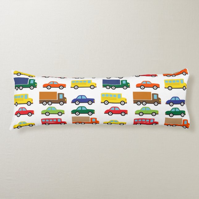 Transportation Vehicles Cute Kids Body Pillow (Front)