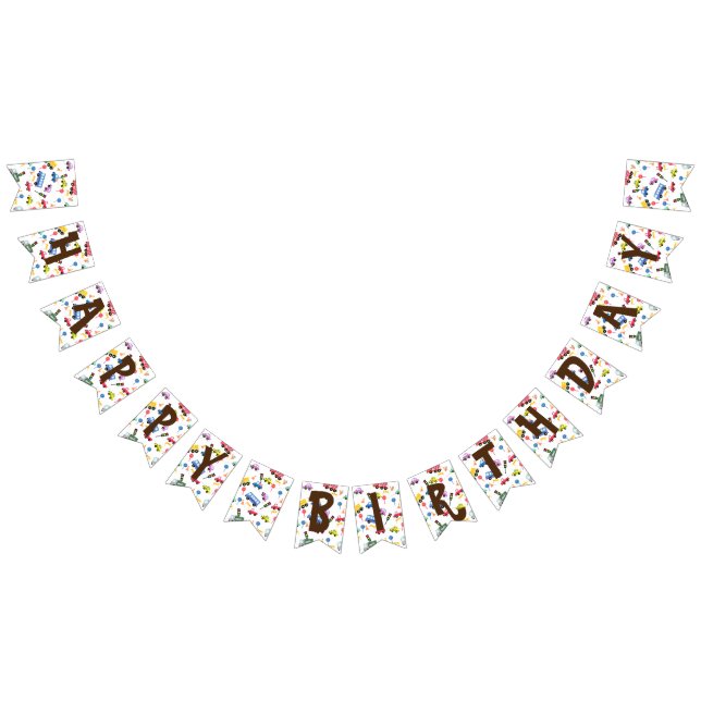 Transportation White Bunting Flags (All)