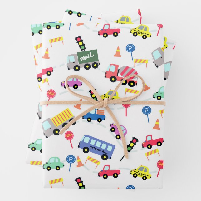Transportation White Wrapping Paper Sheet (In situ)