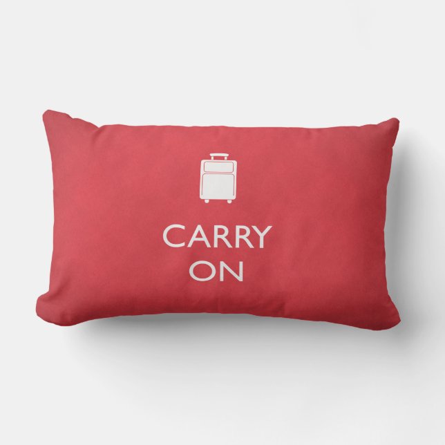 TRANSPORTER - Bagages - Coussin rouge amusant (Recto)