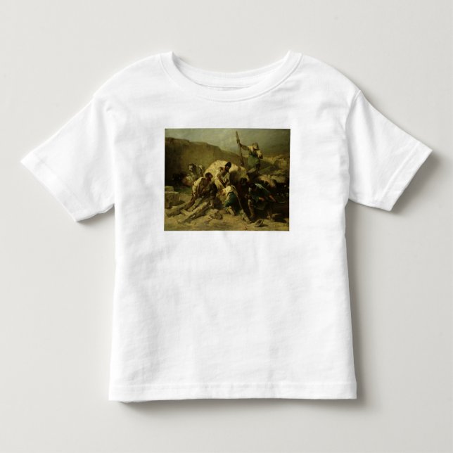 Transporting Stone Blocks Toddler T-shirt (Front)
