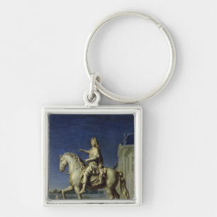Transporting the Equestrian Statue of Louis Keychain