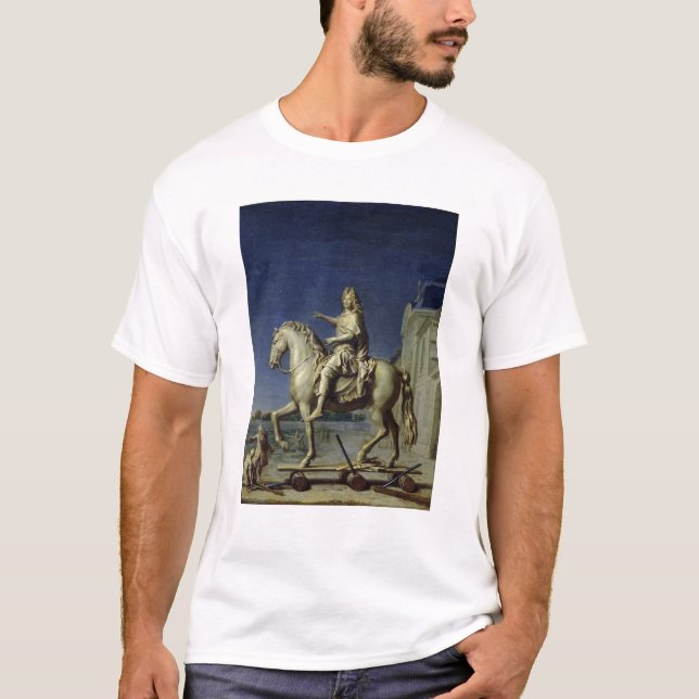 Transporting the Equestrian Statue of Louis T-Shirt (Front)