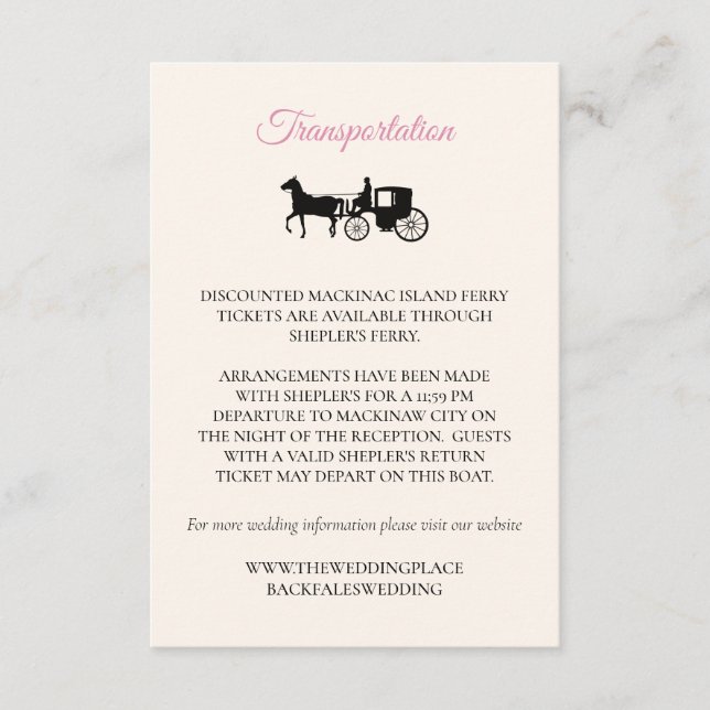 Transportion Enclosure Card (Front)