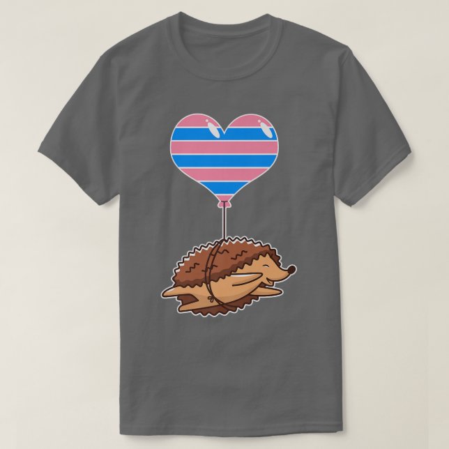 Transseual Hedgehog  seual Identity  Nonbinary Lov T-Shirt (Design Front)