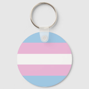 Transsexual flag key chain