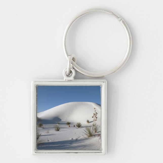 Transverse Dunes and Soaptree Yucca Keychain (Front)