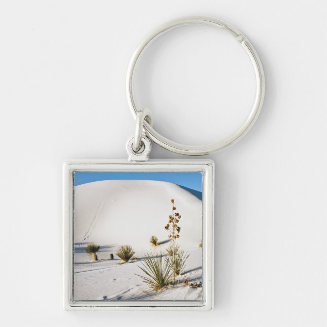 Transverse Dunes and Soaptree Yucca Keychain (Front)