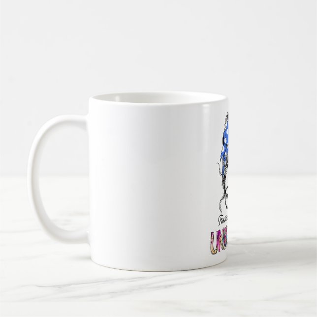 Transverse Myelitis Awareness Ribbon Support Gifts Coffee Mug (Left)
