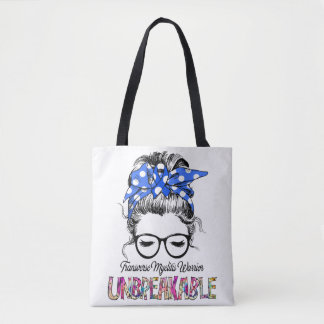 Transverse Myelitis Awareness Ribbon Support Gifts Tote Bag