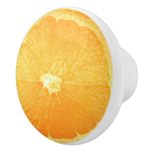 Transverse Orange Slice Ceramic Knob
