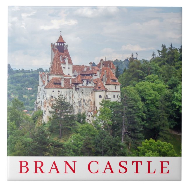 Transylvania Bran Castle ceramic tile (Front)