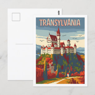 Transylvania Romania Vintage Famous Travel Place Postcard